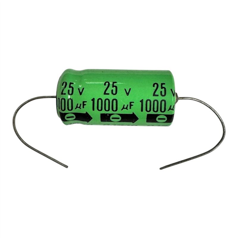 Samar Capacitor Axial Electrolytic 1000uF 25V 32.5x16.5mm