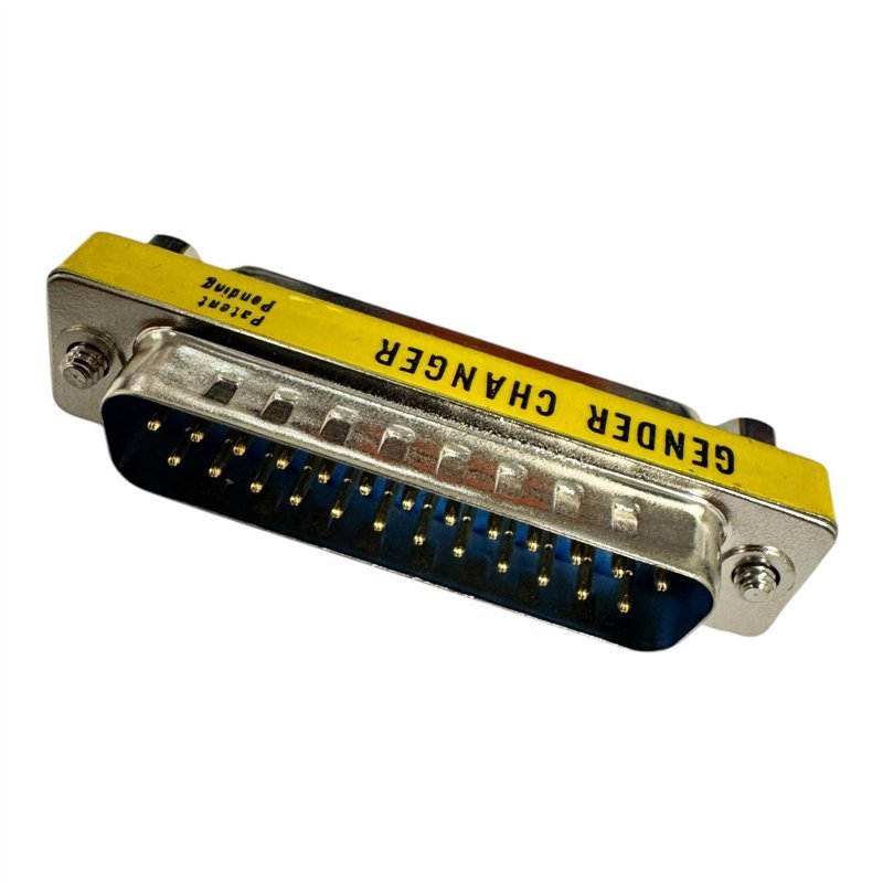 D Sub Connector DB25 Male to Female Converter Adapter Gender Changer
