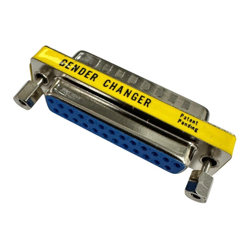 D Sub Connector DB25 Male to Female Converter Adapter Gender Changer