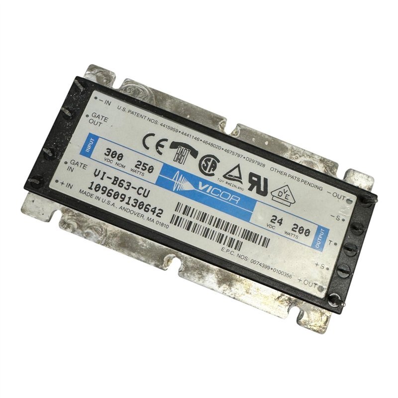 VI-B63-CU Vicor Isolated DC/DC Converter Vin:300V Vout:24V 200W
