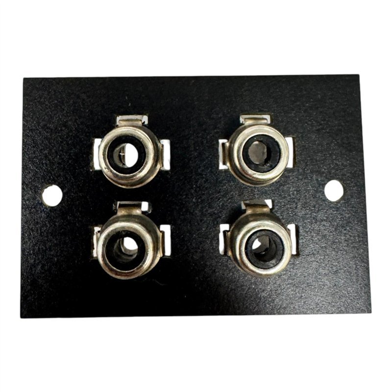 4 Position Female Panel Mount Connector 52x36mm ID:3.3mm