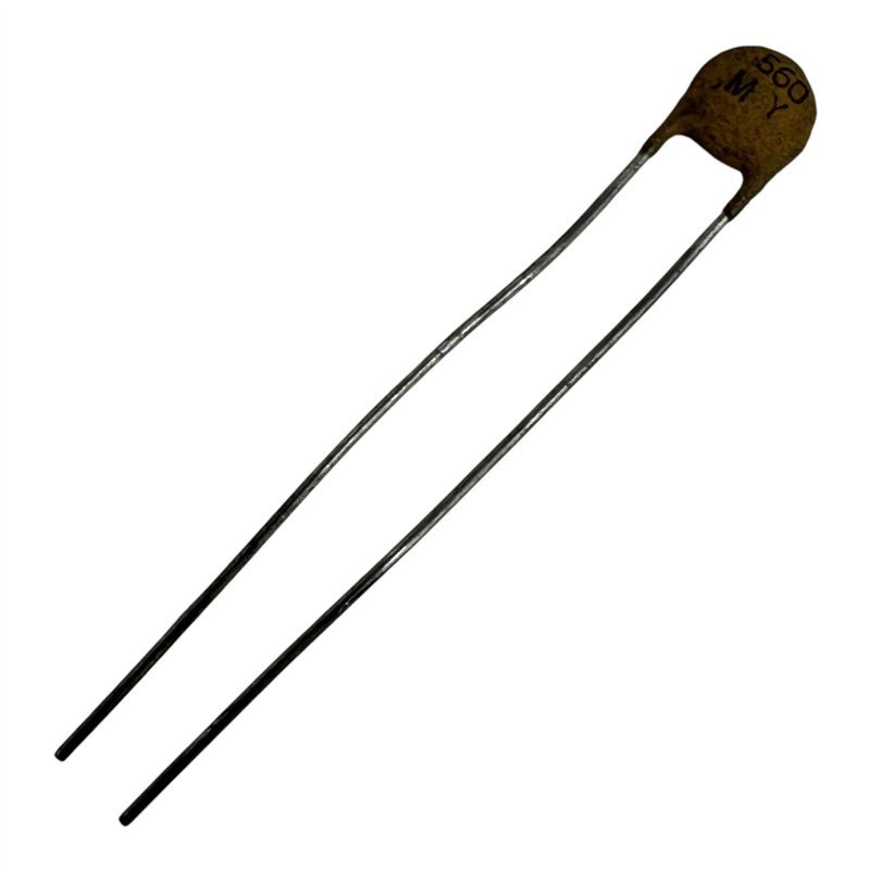 Capacitor Radial Ceramic Disc 560pF 100V