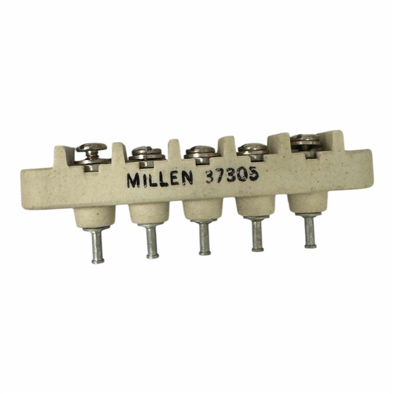 37305 Millen 5 Position Ceramic Terminal Block Connector 83.75x12.75mm