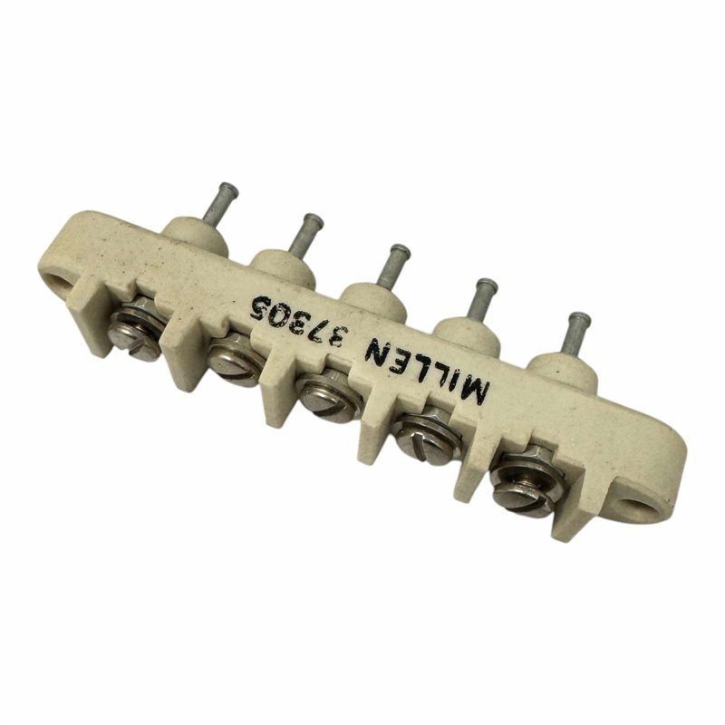 37305 Millen 5 Position Ceramic Terminal Block Connector 83.75x12.75mm