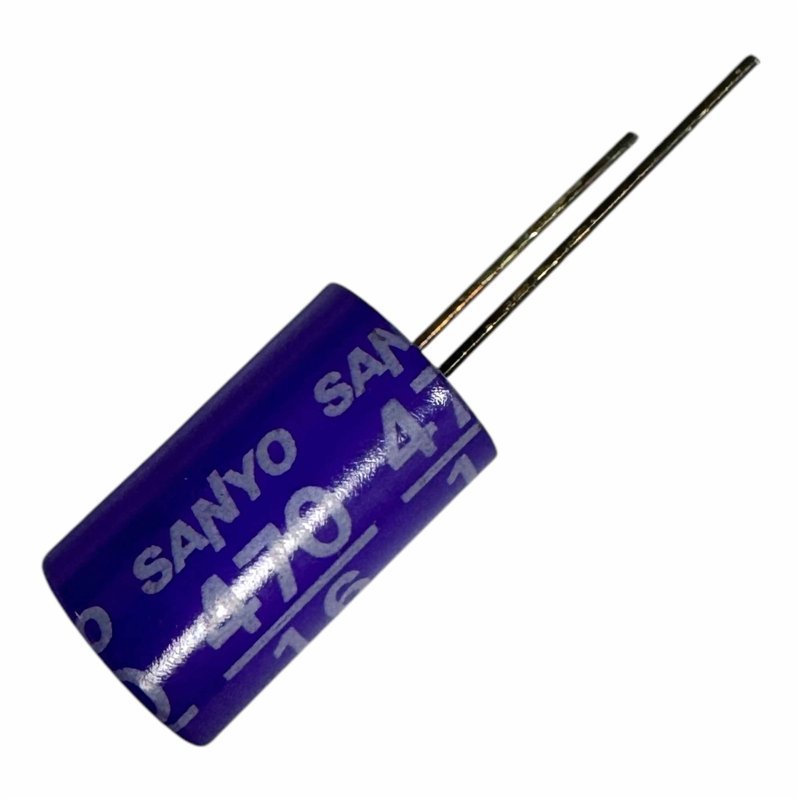 16SA470M Sanyo Capacitor Radial Aluminum Electrolytic 470uF 16V 22x13mm [Qtyx50]