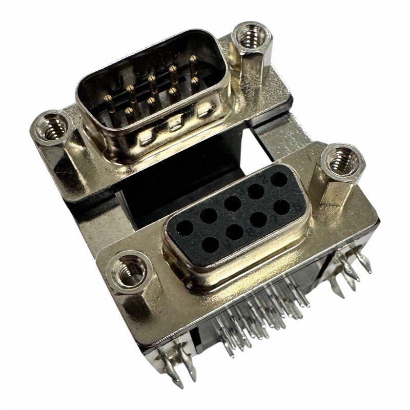 DB9 9 Position Double D Sub Connector (m-f) PCB Mount