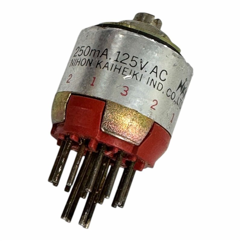 MRA403 MR-A403 NKK Rotary Switch 4P3T 250mA 125Vac