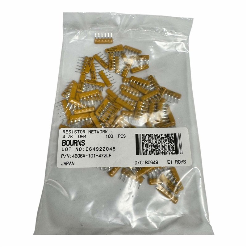 4606X-101-472LF Bourns 6 Pin Network Resistor 4.7Kohm 4K7 2% [Qtyx100]