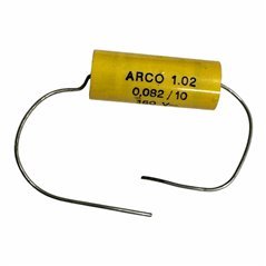 1.02 Arciotronics Capacitor Axial Film 82nF 160V 10% 19x8mm