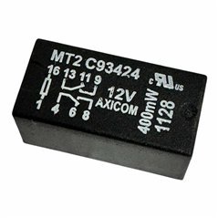 MT2-C93424 TE Connectivity PCB Mount Signal Relay 12V DPDT