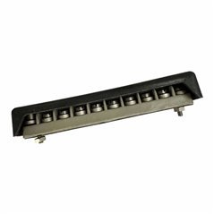 10 Position 2 Row Screw Type Terminal Block Connector With Cover 94.5x34.5mm