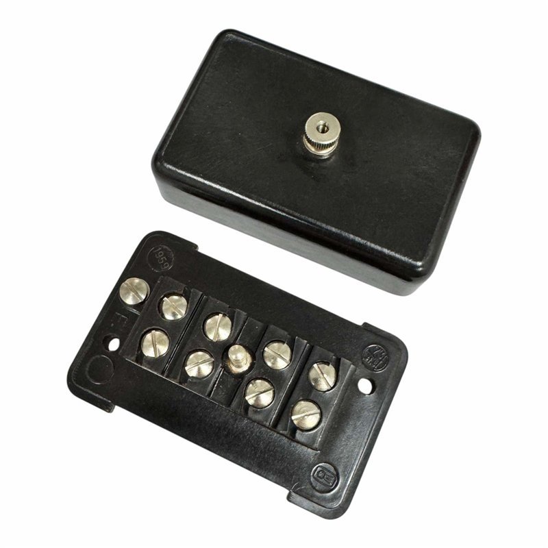 4 Position 2 Row Terminal Block Connector Enclosure Box 80x50mm