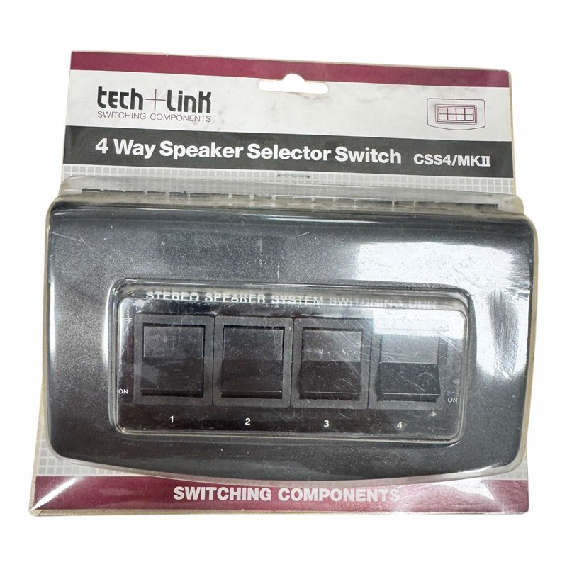 Techlink 4 Channel Speaker Selector Switch CSS4/MK2
