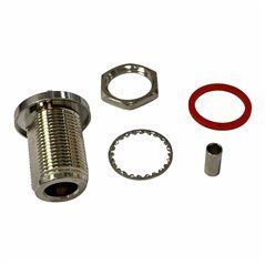 Amphenol RF Connector N Type (f) Straight Crimp Panel Mount