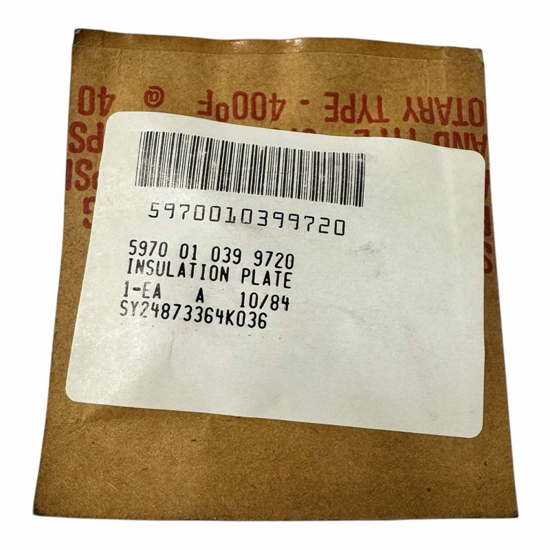5970-01-039-9720 Washer Isolation Plate