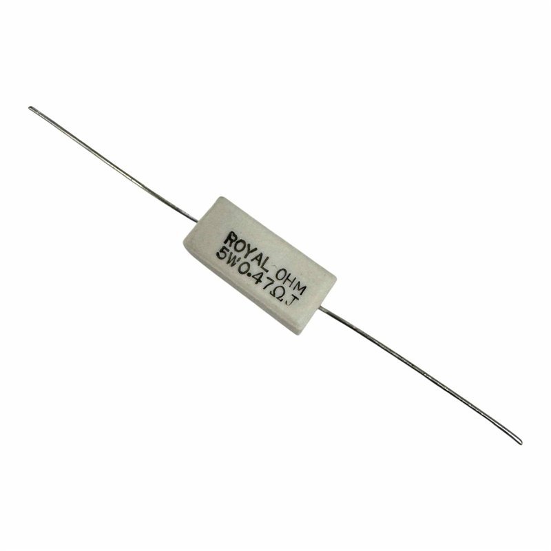 Power Wirewound Cement Resistor 0.47ohm R47 5W