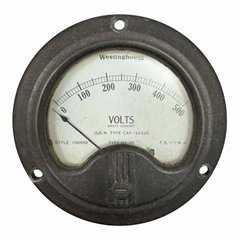 CAY-22225 Westinghouse Analog Panel Meter Voltmeter 0-500V 89.5mm