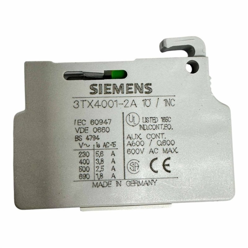 3TX4001-2A Siemens Auxiliary Contact Block