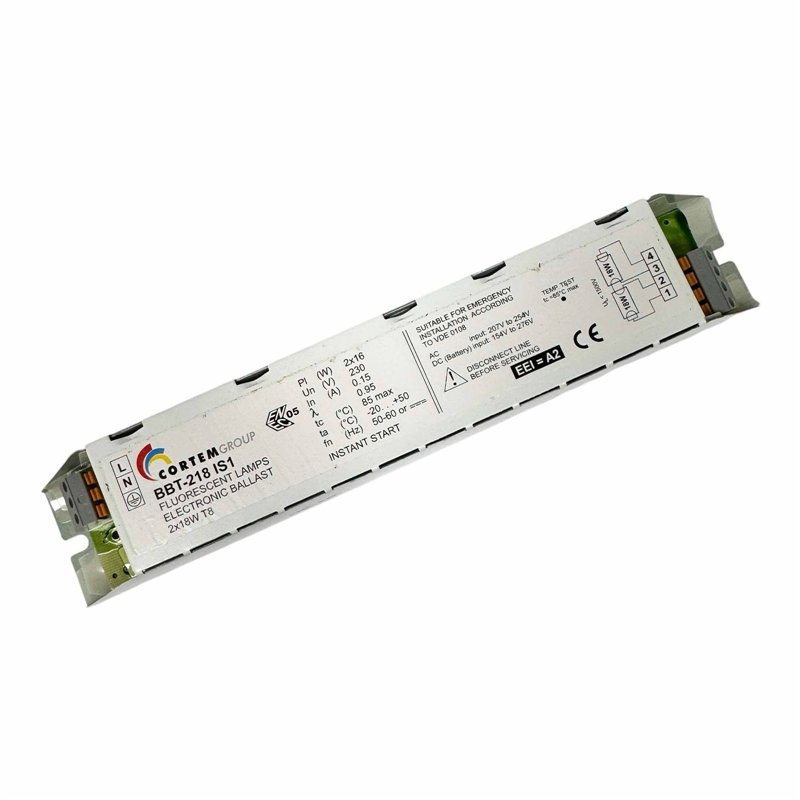 BBT-218IS1 Cortem T8 Fluorescent Lamps Electronic Ballast 230V 0.15A 32W