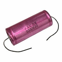 Facon Capacitor Axial Aluminum 0.33uF 330nF 630V 50x20.5mm