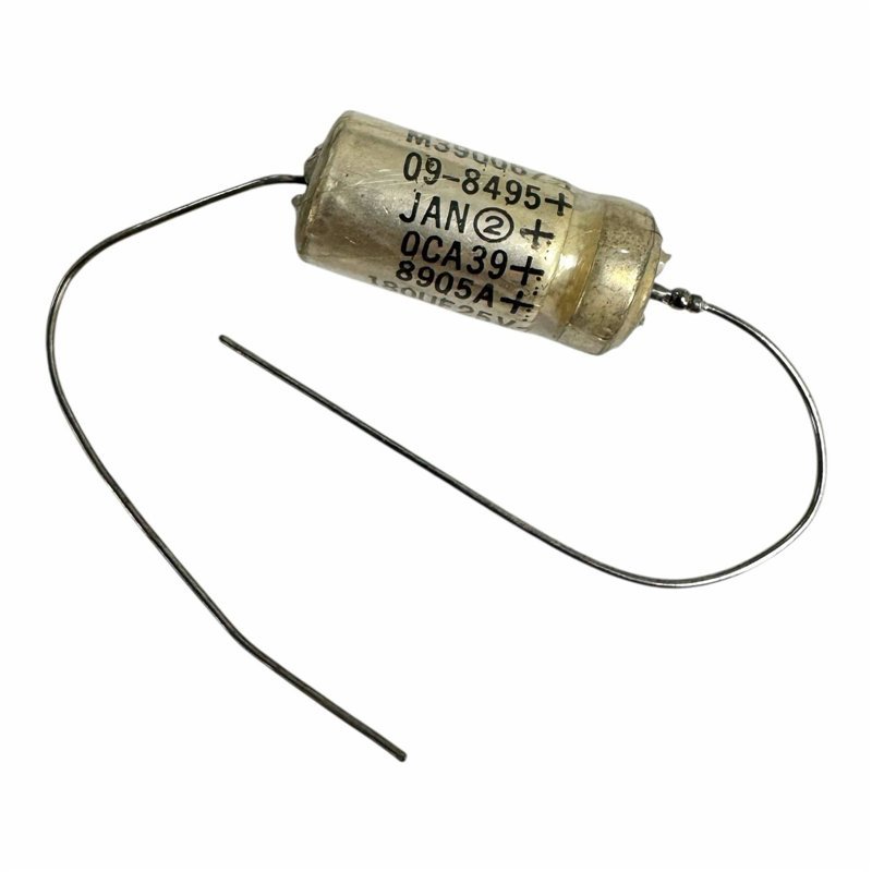 M39006/09-8495 Vishay Capacitor Axial Wet Tantalum 180uF 25V 10% 20x9.5mm
