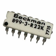 899-3-R22K Beckman 7 Position 7 Pin Network Resistor 22K 22Kohm