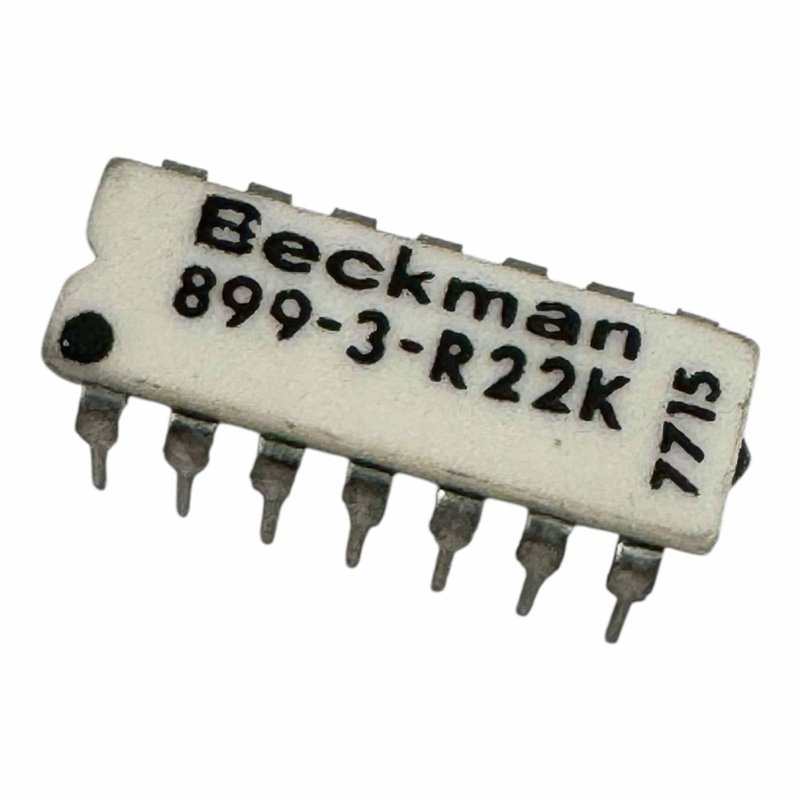899-3-R22K Beckman 7 Position 7 Pin Network Resistor 22K 22Kohm