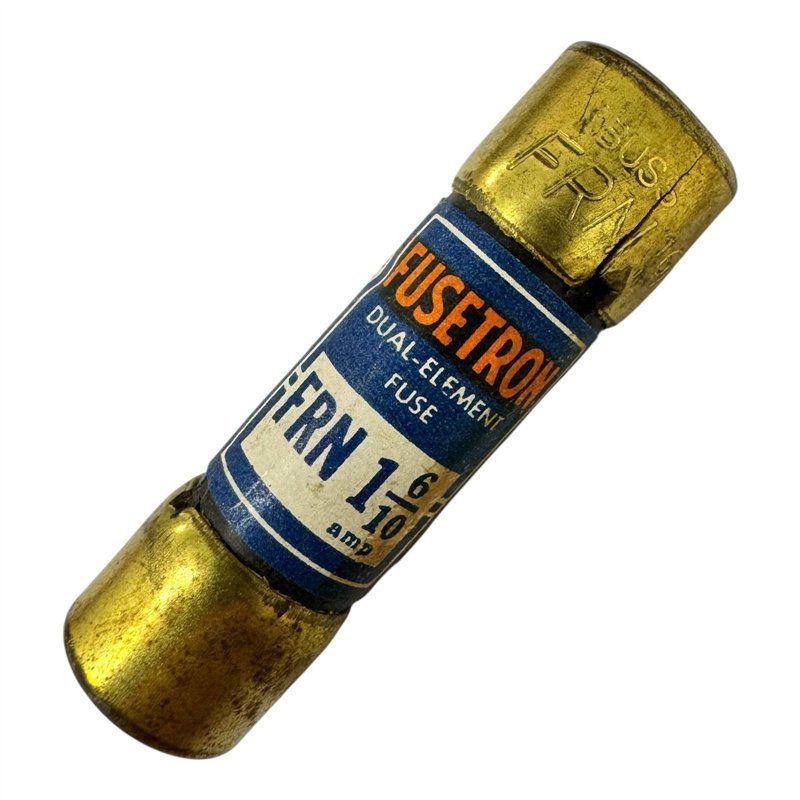 FRN-1-6/10 Fusetron Fuse Time Delay Dual Element Cartridge