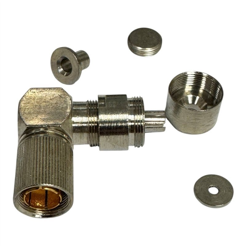 Atelco RF Connector DIN 1.6/5.6 (m) Right Angle Connector
