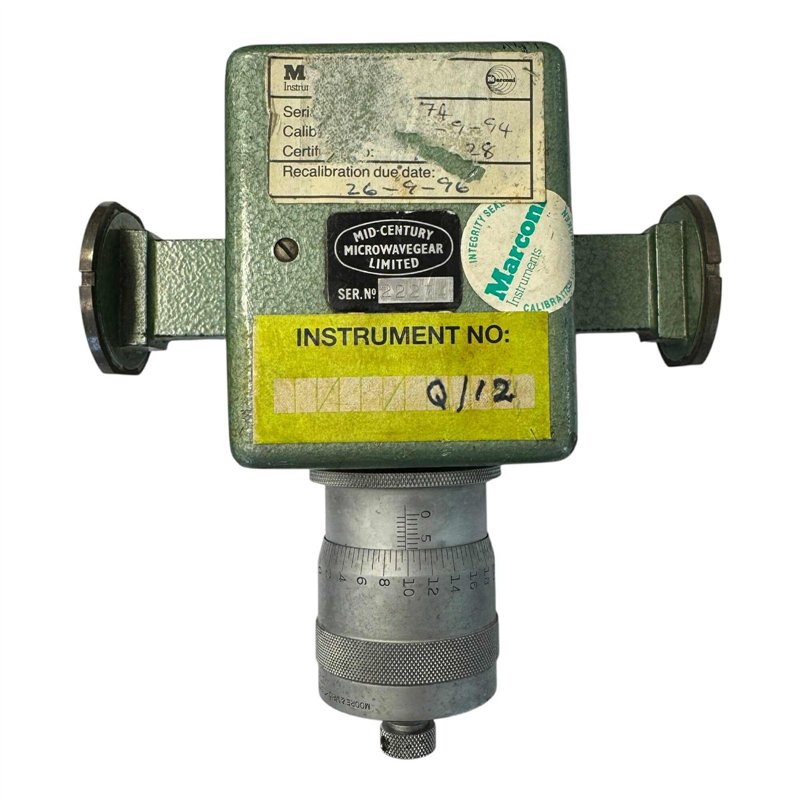Mid Century Waveguide Calibration Variable Attenuator WR90 WR-90
