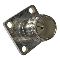 8855 RF Connector 4-Hole Panel Mount TNC Female 75Ohms