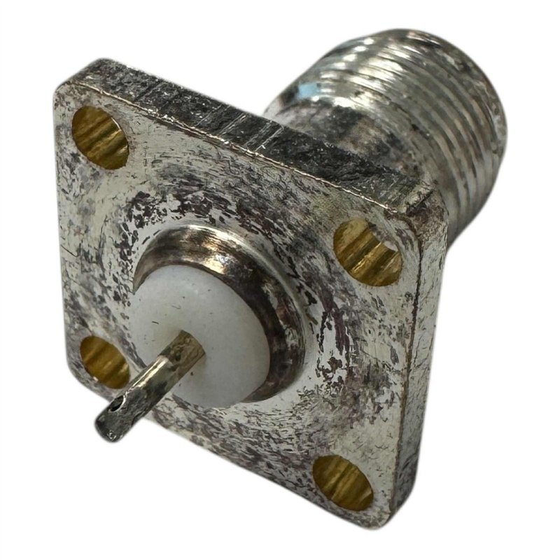 8855 RF Connector 4-Hole Panel Mount TNC Female 75Ohms