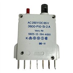 3600-PI0-SI-2A ETA magnetic Overcurrent Circuit Breaker 250Vac 65Vdc 5925-12-194-4681