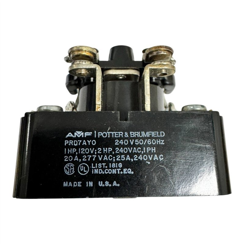 PRD7AY0 Potter Brumfield Relay General Purpose DPST 25A 240Vac