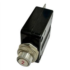 W58XB1A4A-2 Potter Brumfield Thermal Magnetic Circuit Breaker Push to Reset 1 Pole 50Vdc 2A
