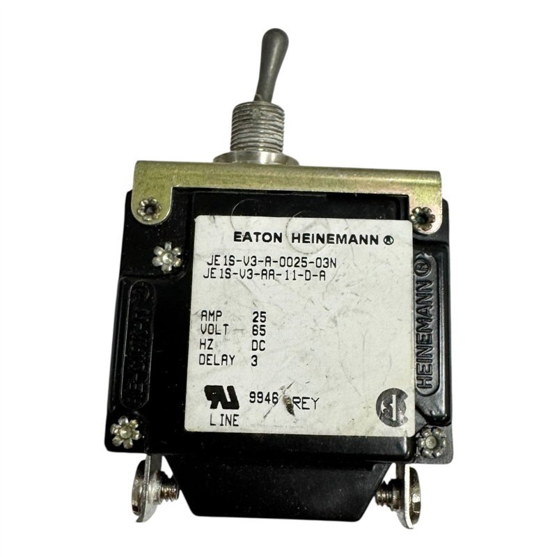 JE1S-V3-AA-11-D-A Eaton Heinemann Circuit Breaker SPST  25A 65V