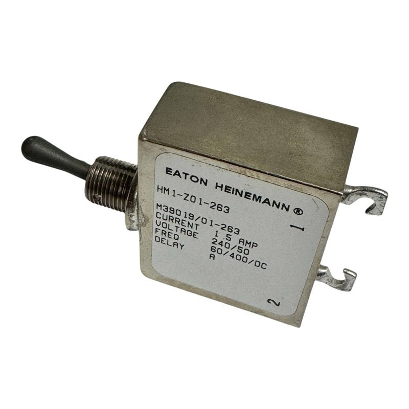 M39019/01-263 Eaton Magnetic Circuit breaker 1.5A 240Vac 50Vdc 60-400Hz HM1-Z01-263