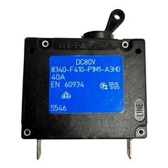 8340-F410-P1M1-A3H0 ETA Thermal Circuit Breaker Single Pole 40A 80Vdc