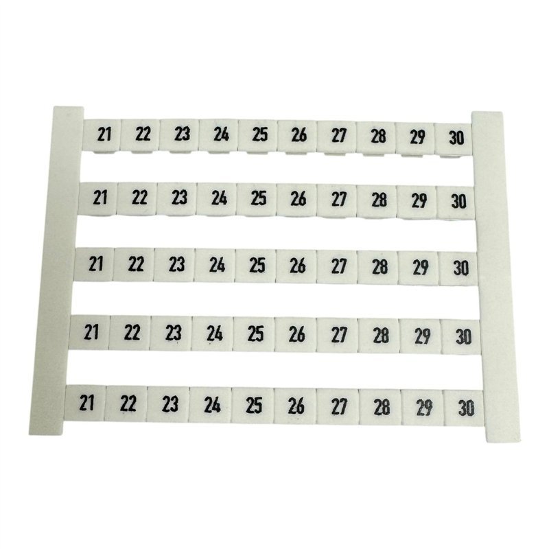 0518960021 Weidmuller Polyamide Wire Terminal Markers  DEK 6 FWZ 21-30 [Qtyx50]