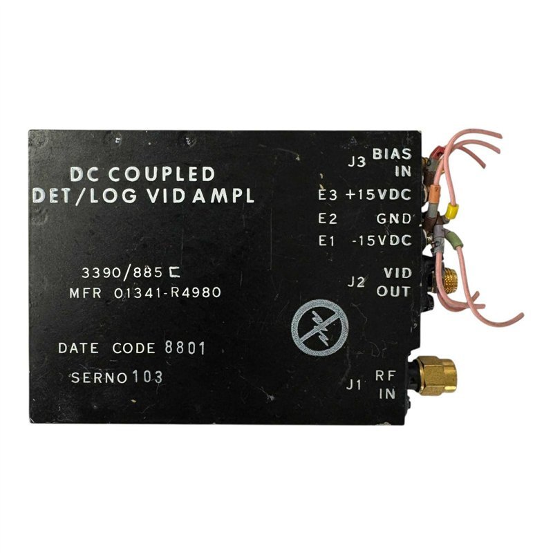 3390/885C DC Coupled Detector Log Video Amplifier 15V SMA