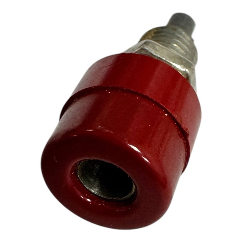 Connector Banana Plug Red Color Panel Mount 4mm