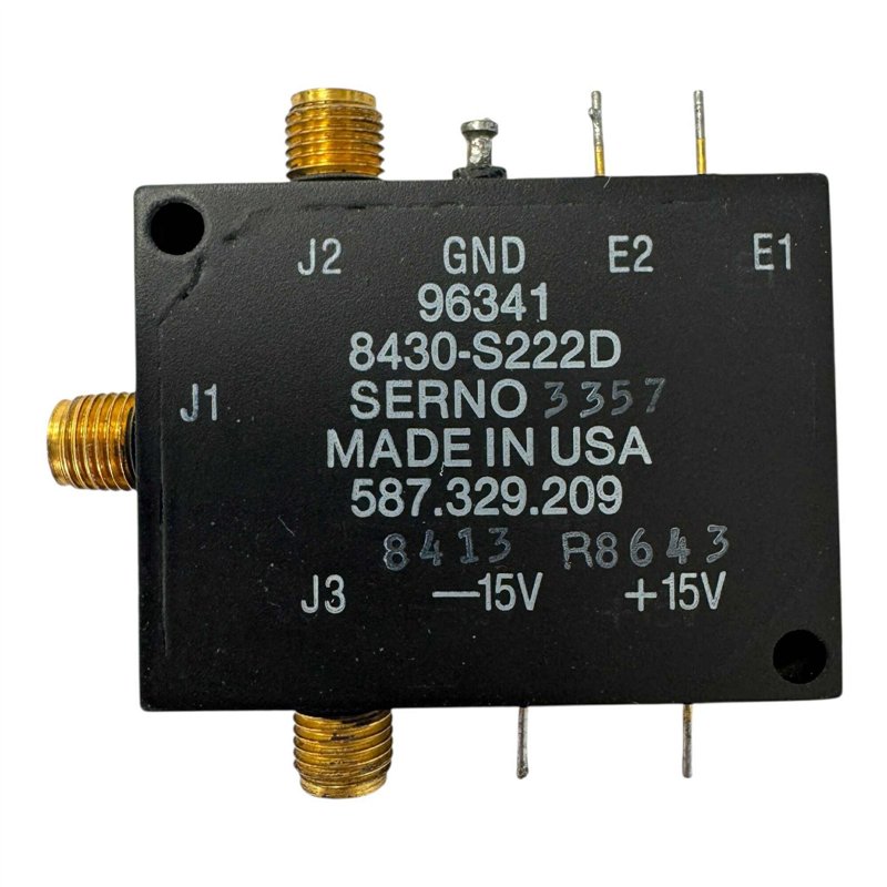 8430-S222D 587.329.209 Microwave RF Switch 15V SMA