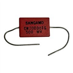 CM20D301G Sangamo Capacitor Axial Mica Film 300pF 500V