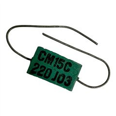 CM15C220J03 Micamold Capacitor Axial Mica Film 22pF 500V
