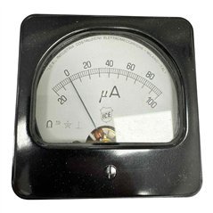 MOD 300 Ice Analog Panel Meter Ammeter 0-100uA 73x73mm