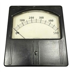 Model 741 Weston Analog Panel Meter Ammeter 0-500mA 102.5x108.5mm