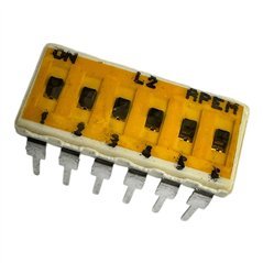 IKN0600000 Apem DIP Slide Switch 6 Position SPST