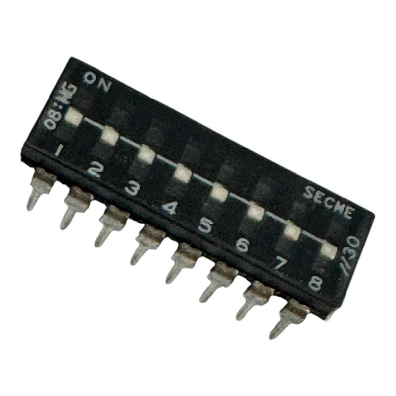 08NG Secme DIP Slide Switch 8 Position SPST