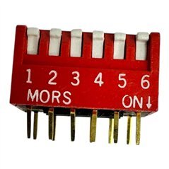 Mors DIP Slide Switch 6 Position SPST