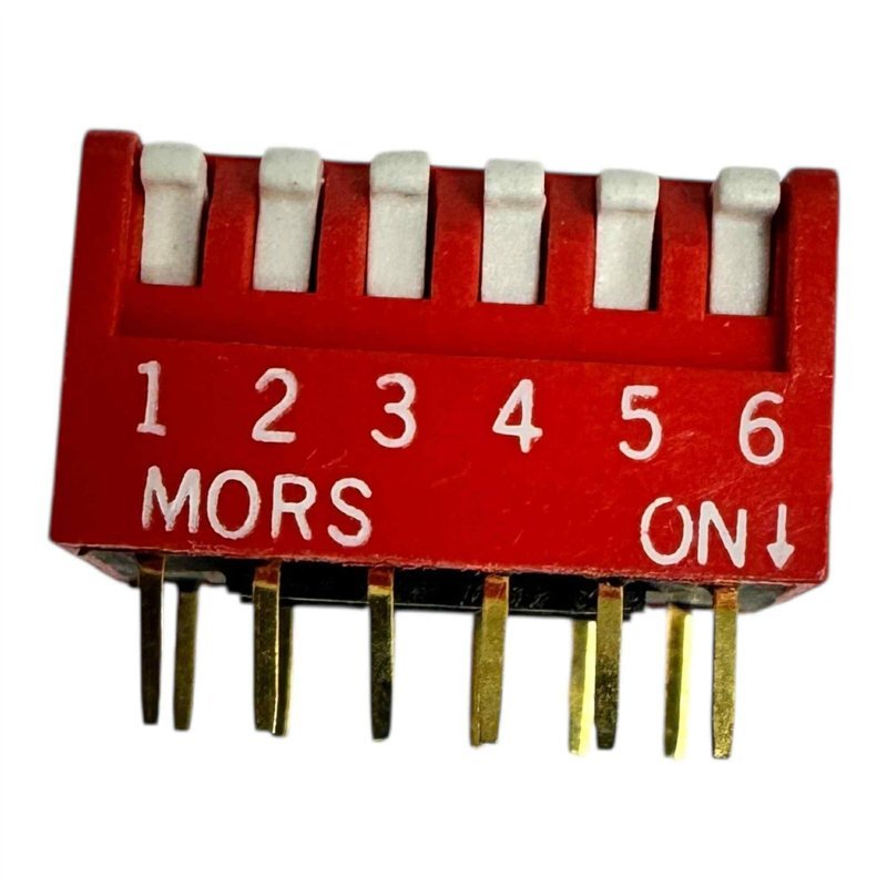 Mors DIP Slide Switch 6 Position SPST